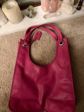 DKNY vintage  Pink Leather Tote Bag